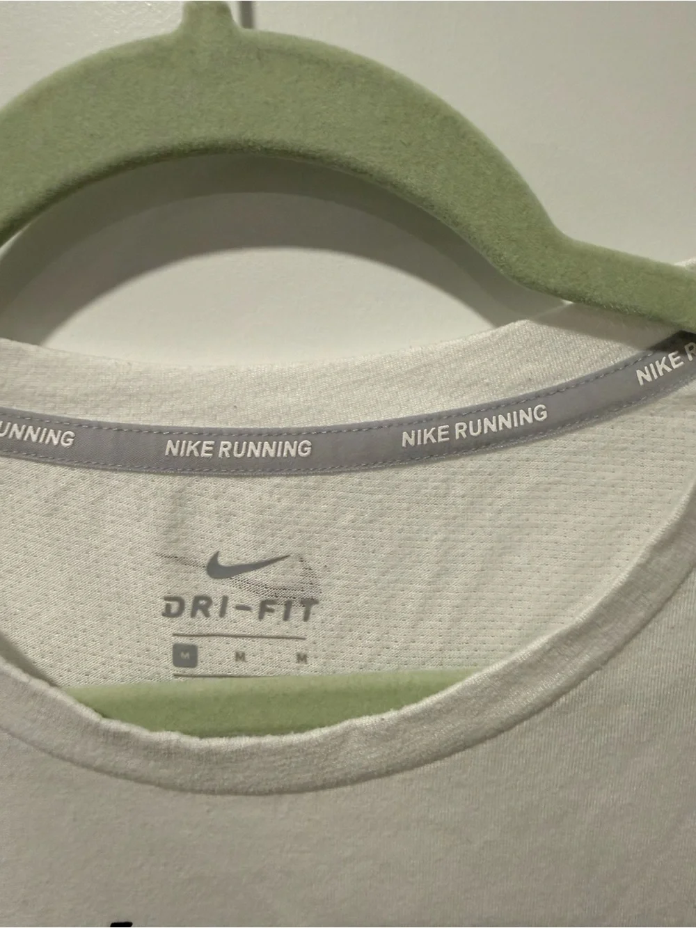 Nike Dri Fit “Just Do It” Vertical Graphic Tank in White